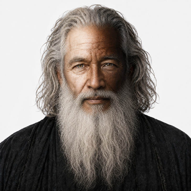 The Creator, whose skin and eyes reflect every color of humanity